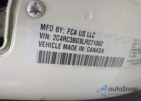 2020 Chrysler Pacifica Awd Launch Edition из США, поврежденный, VIN 2C4RC3BG9LR271062